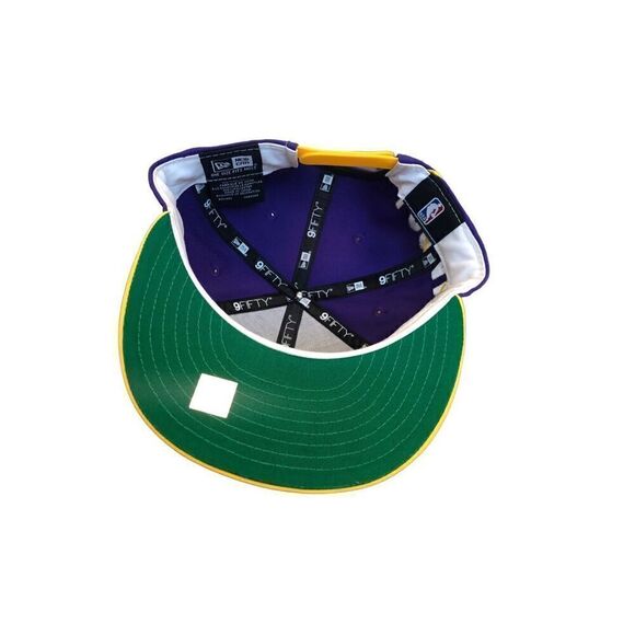 New Era Los Angeles Lakers 9FIFTY Adjustable Snapback Hat Cap One Size - Picture 3 of 4